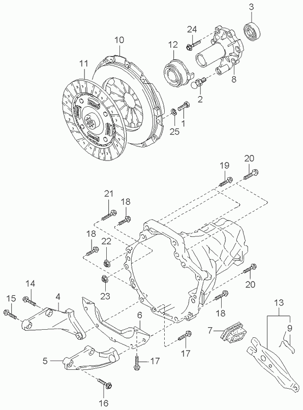 Hyundai 0K24716510 - Rulment de presiune parts5.com