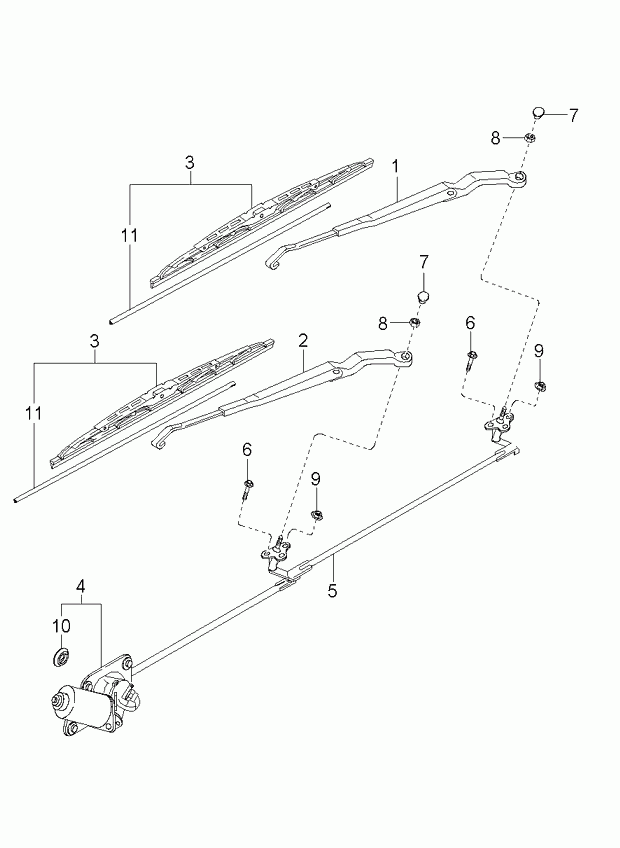 KIA MDX5067330A - Limpiaparabrisas parts5.com