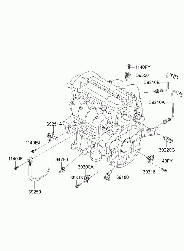 KIA 94750-02000 - Snímač, tlak oleje parts5.com