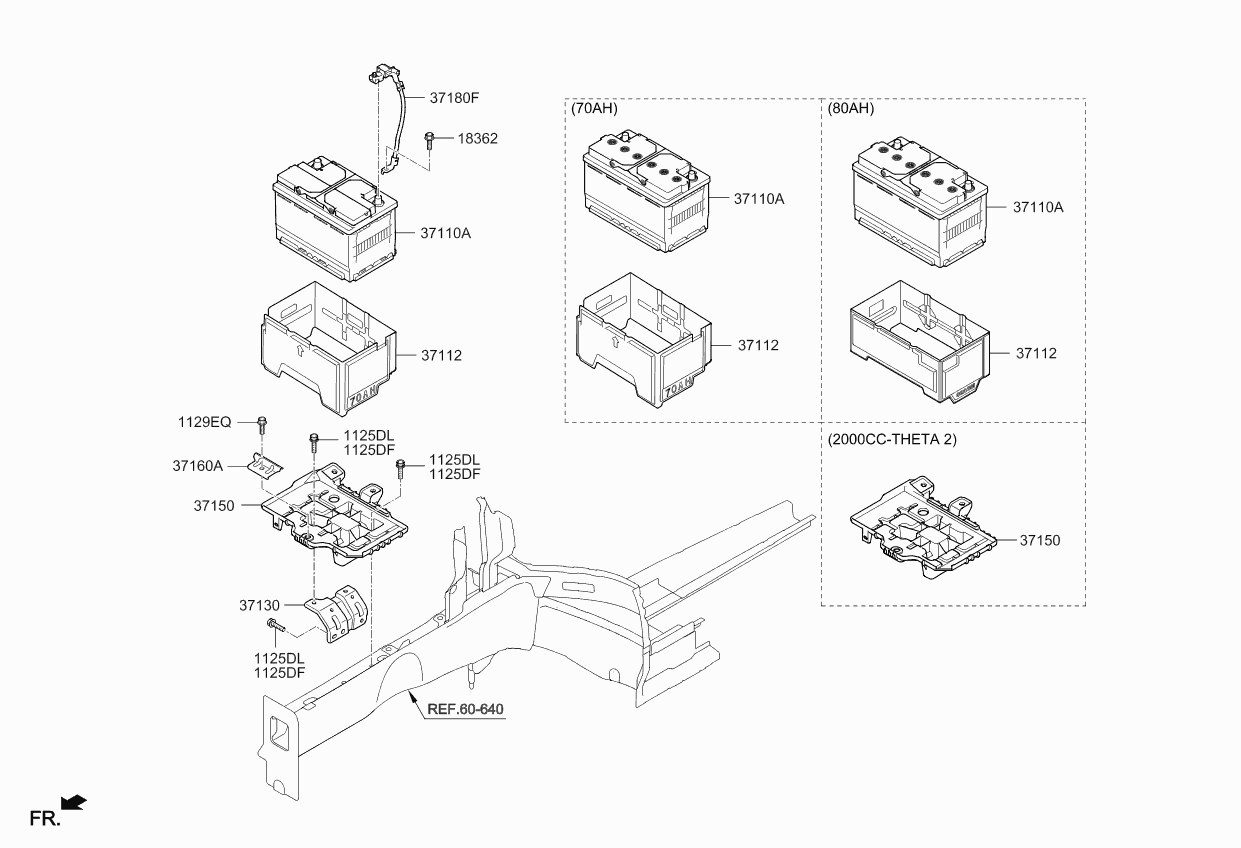 KIA 371102W810 - Baterie de pornire parts5.com