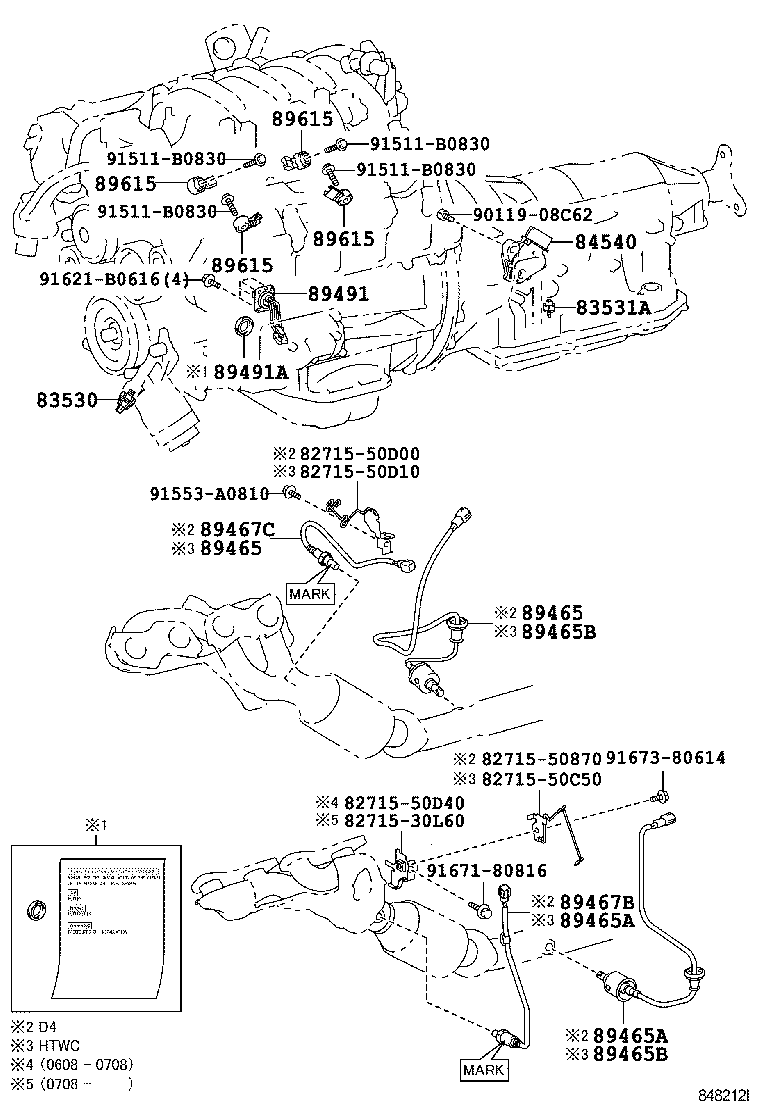 TOYOTA 89465 50190 - Sonda lambda parts5.com