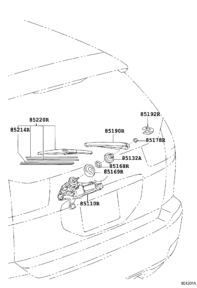 TOYOTA 85214-30280 - Lamela stergator parts5.com