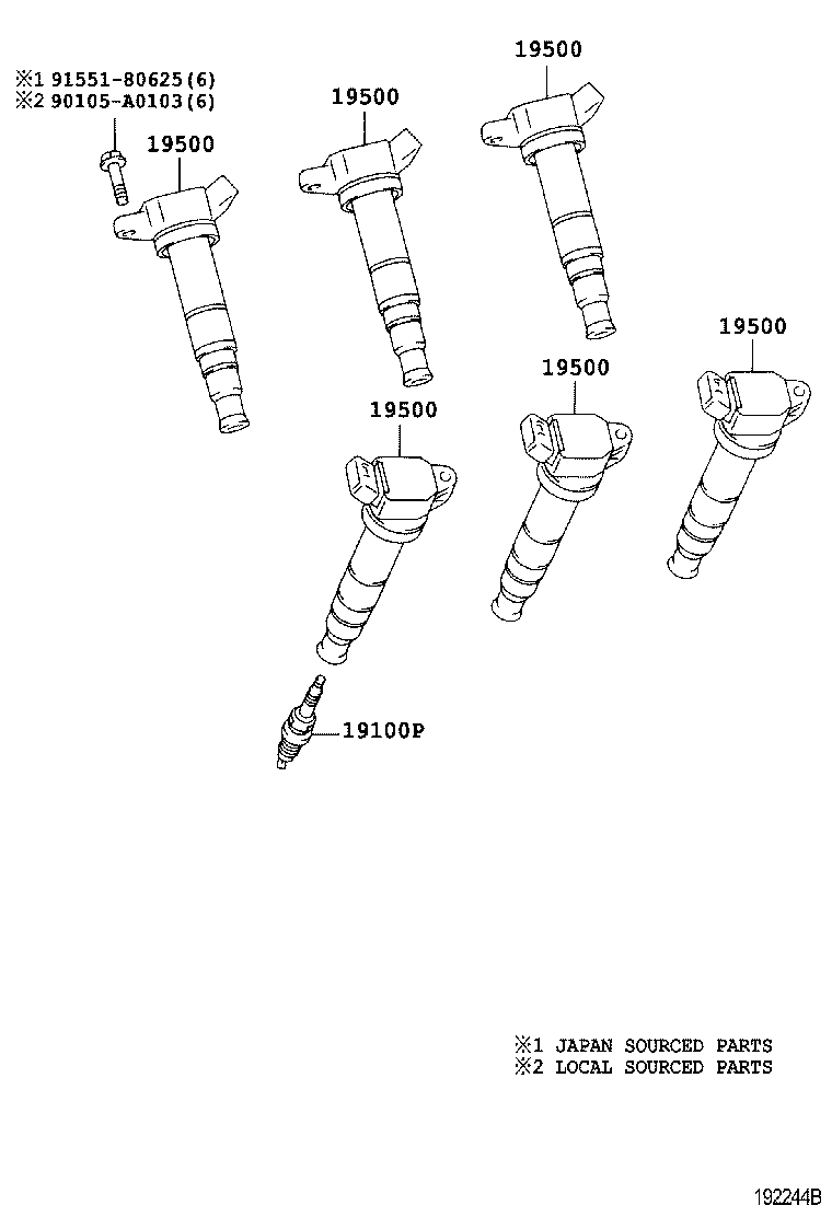 TOYOTA 90919-01247 - Gyújtógyertya parts5.com