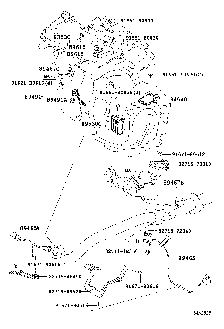 LEXUS 8946548240 - Sonda Lambda parts5.com