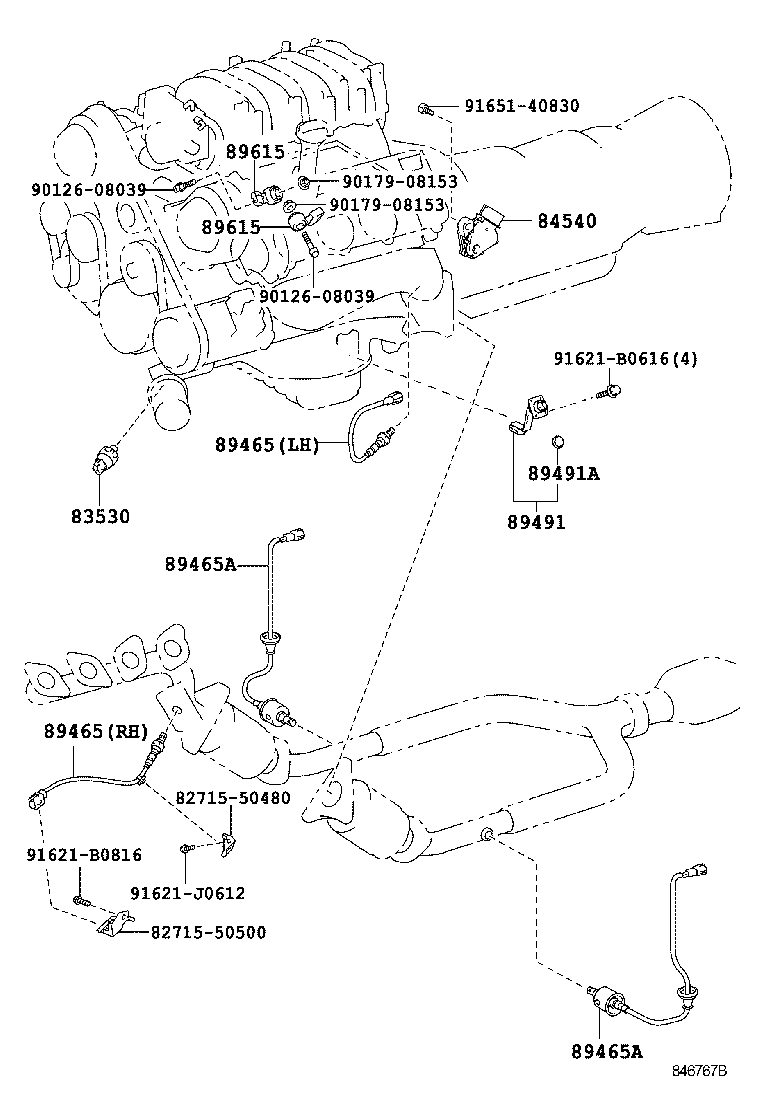 TOYOTA 8946530740 - Sonda Lambda parts5.com