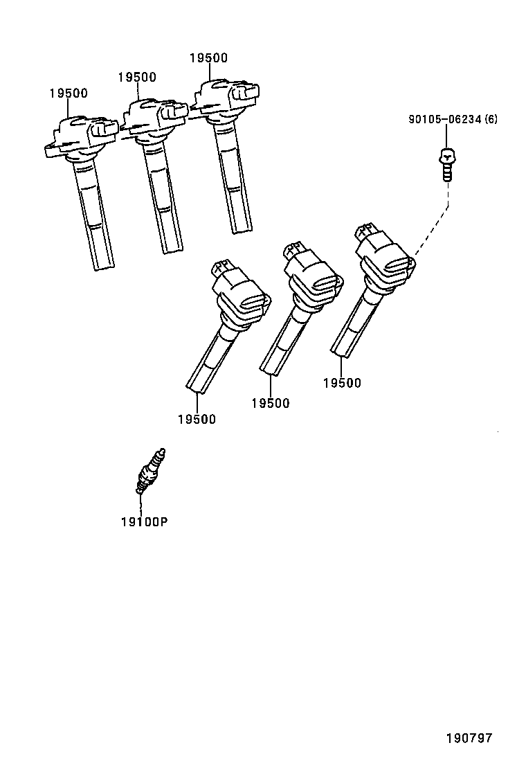 Opel 90919-02230 - Ignition Coil parts5.com