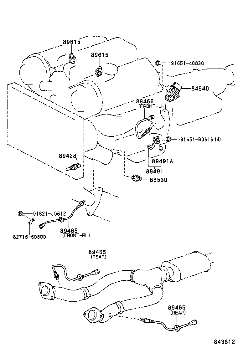 TOYOTA 89465 30630 - Sonde lambda parts5.com