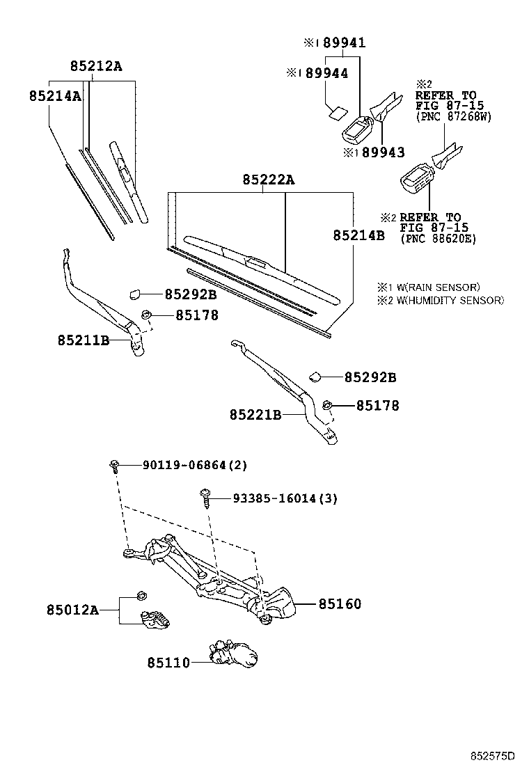 TOYOTA 85222-76010 - Silecek süpürgesi parts5.com