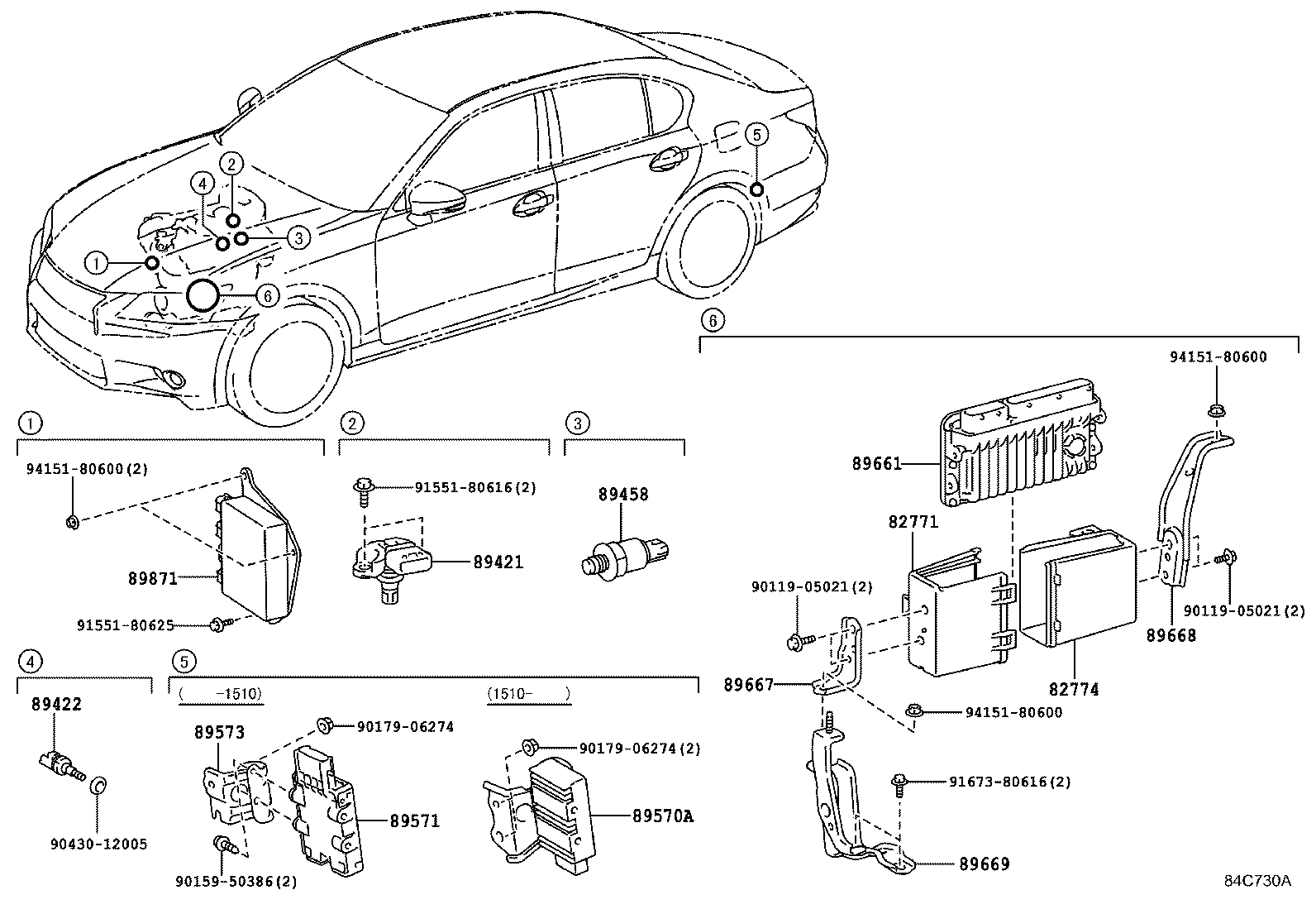 LEXUS 89422-33030 - Датчик, температура на охладителната течност parts5.com