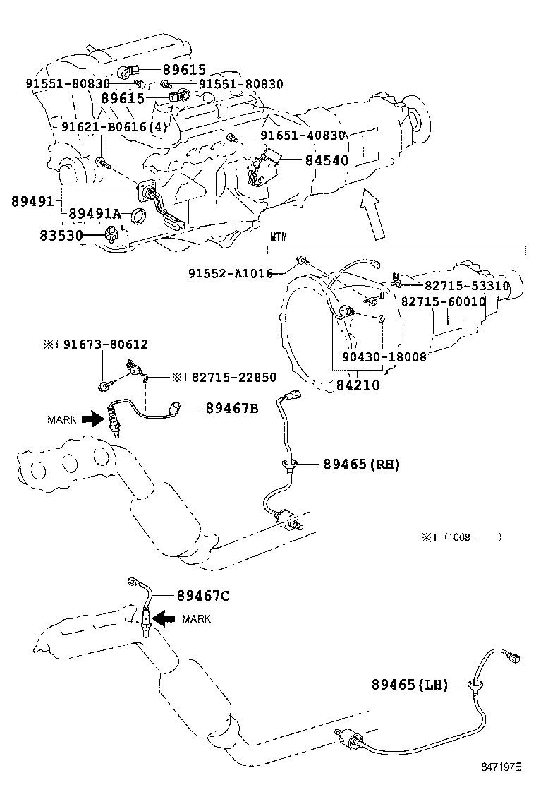 LEXUS 8946730010 - Lambda Sensor parts5.com