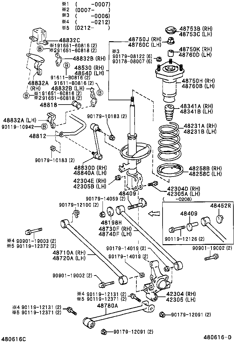 Opel 48830-32040 - Drążek / wspornik, stabilizator parts5.com