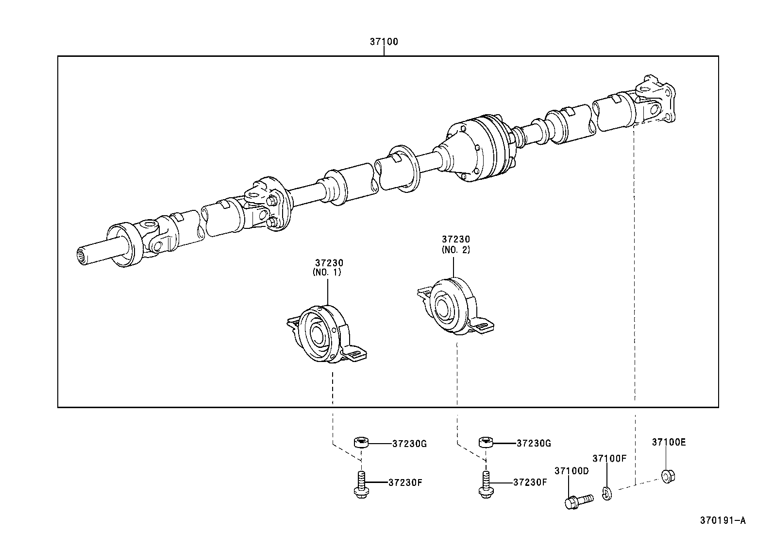 TOYOTA 37100-48010 - Liigend,pikivõll parts5.com