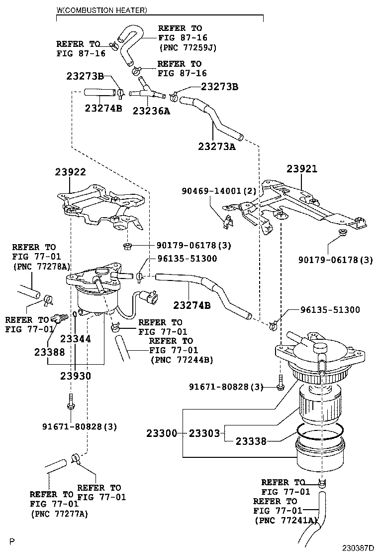 TOYOTA 2330026101 - Fuel filter parts5.com