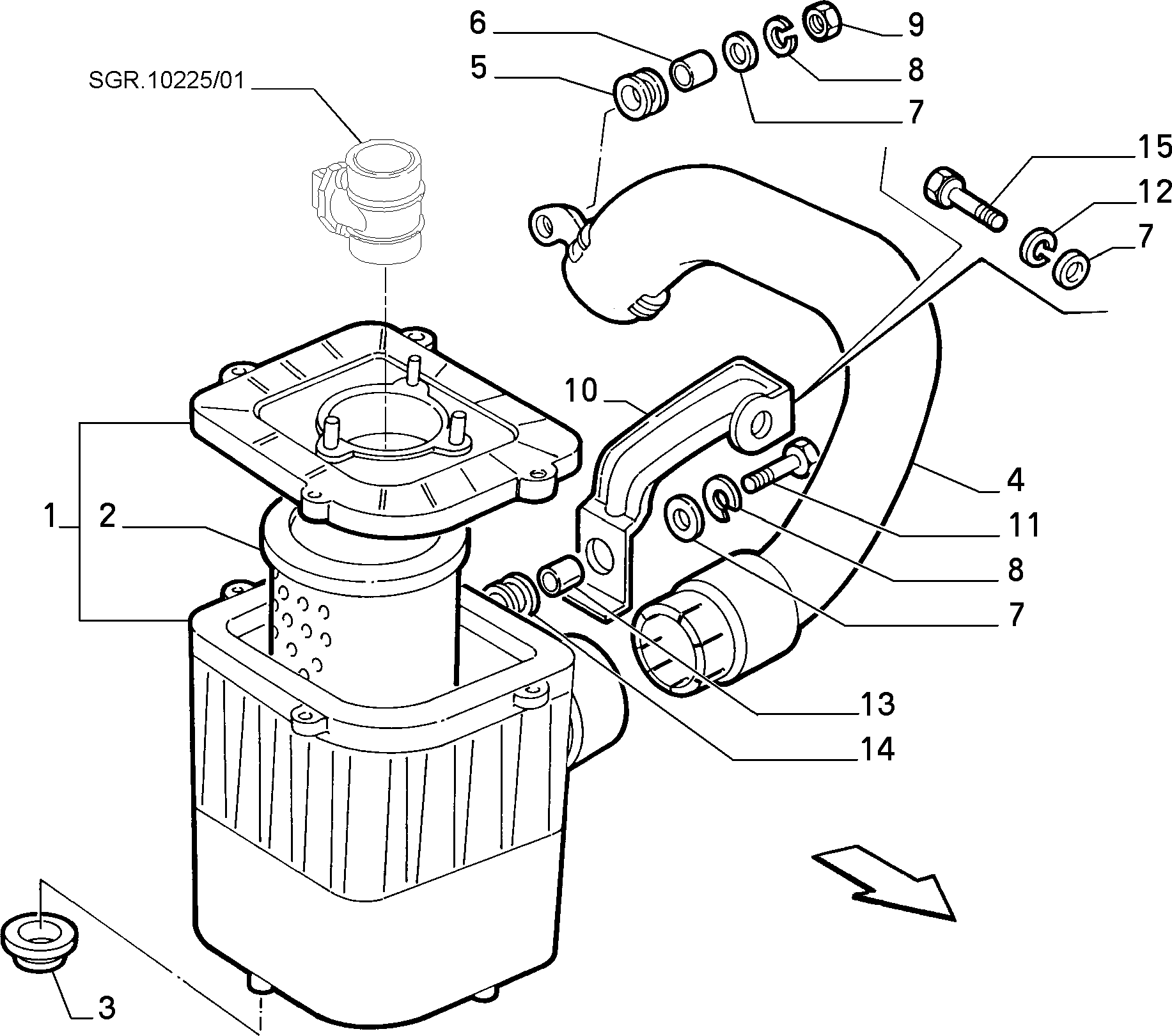 Lancia 71736123 - Filtru aer parts5.com