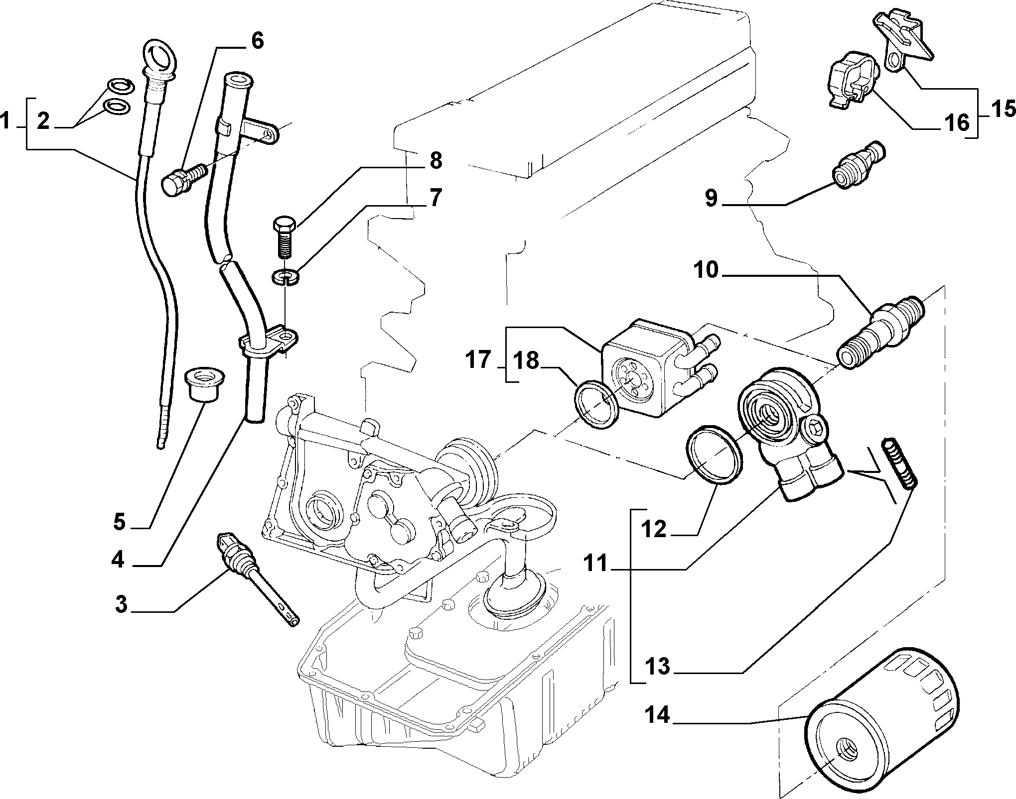 FIAT 71736158 - Oil Filter parts5.com