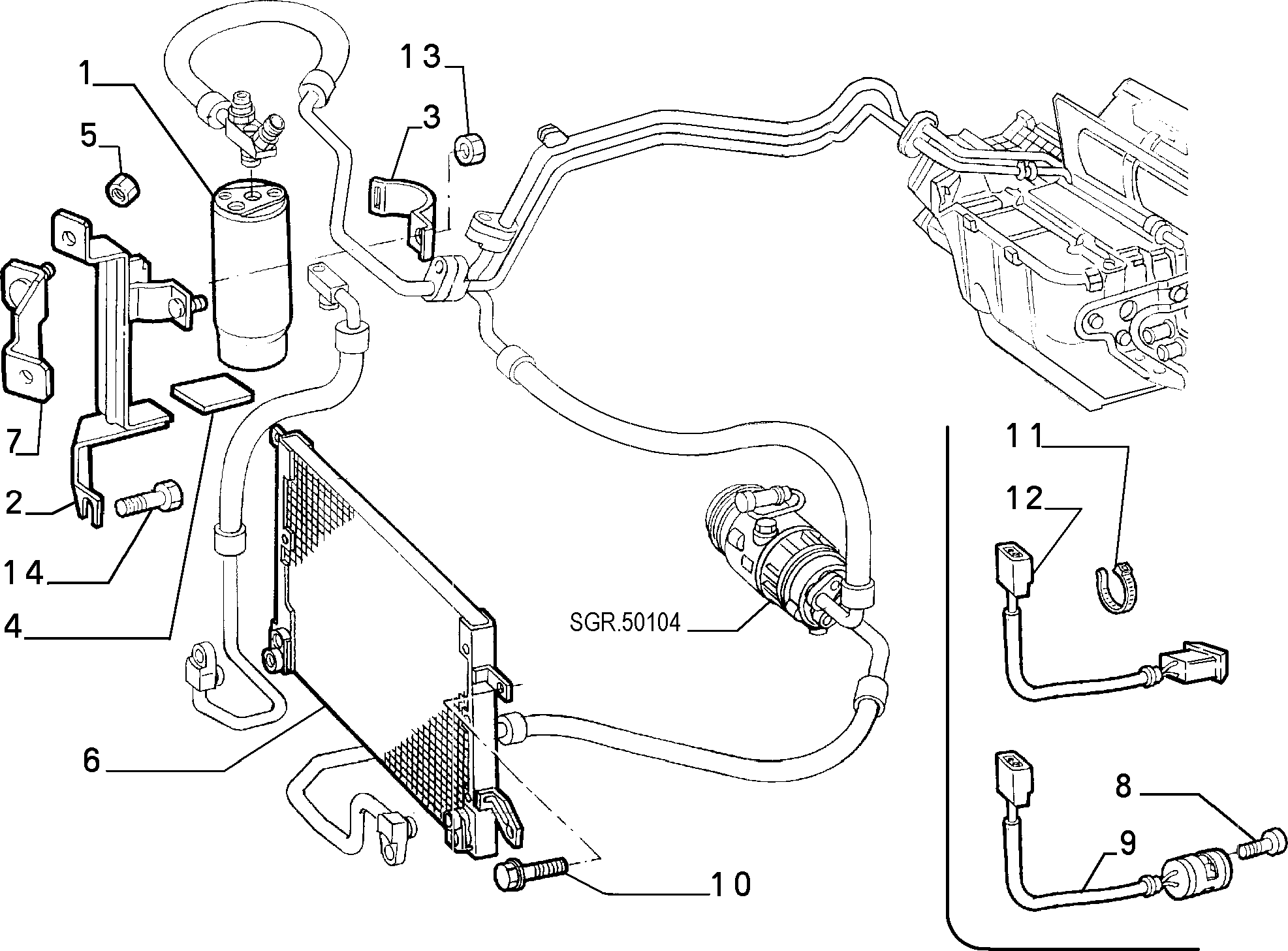 Alfa Romeo 606 6225 0 - Vysúżač klimatizácie parts5.com