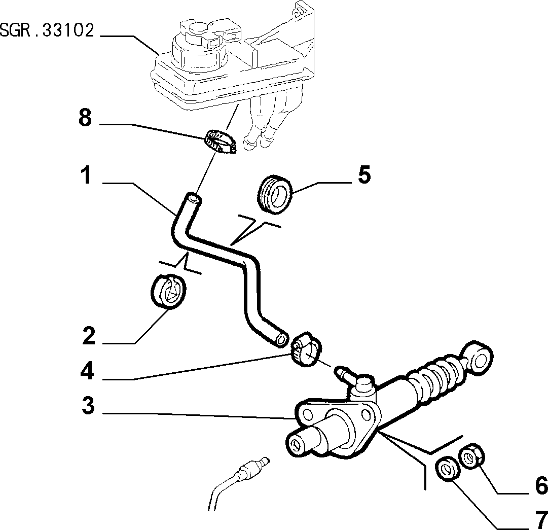 FIAT 46424868 - Cilindro maestro, embrague parts5.com