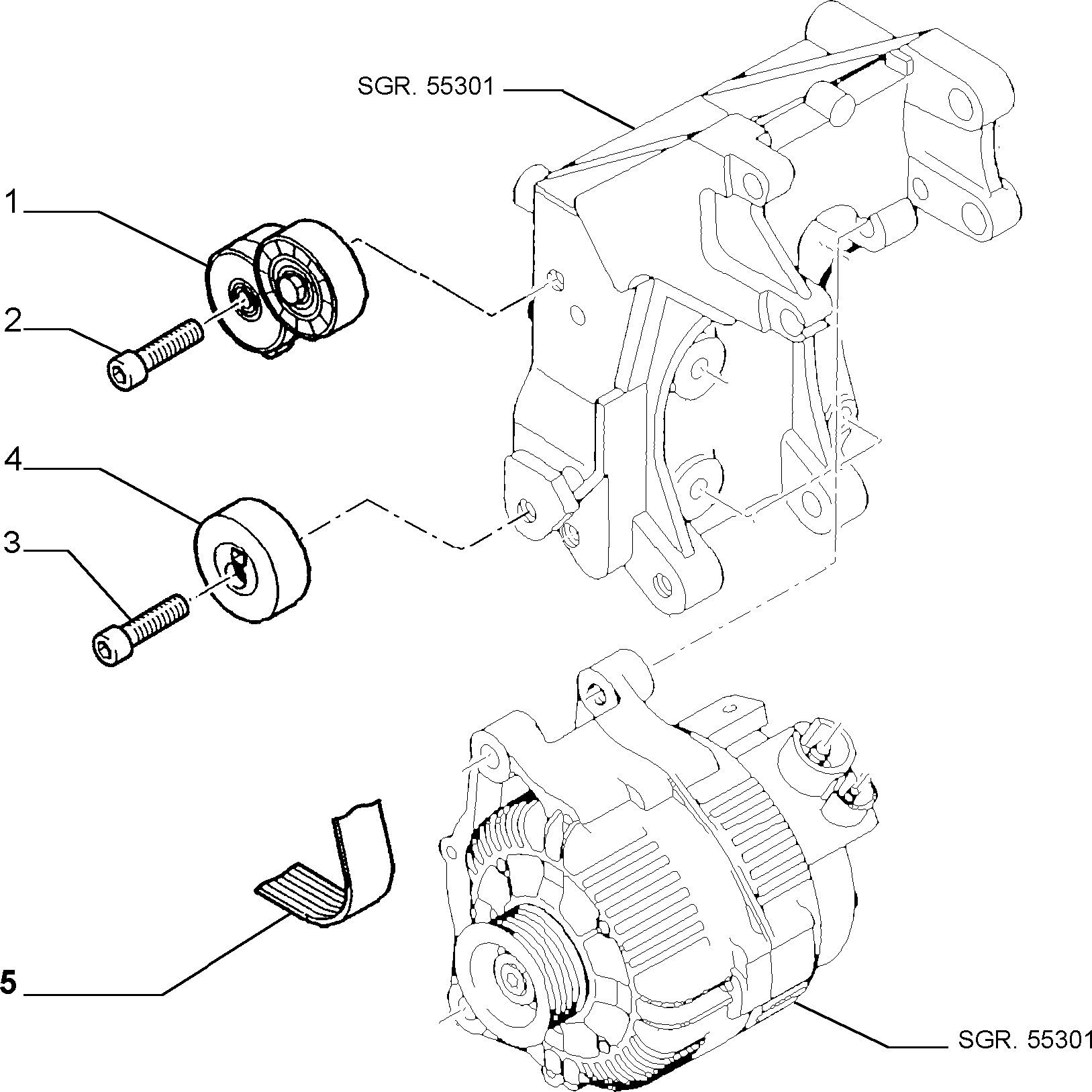 Lancia 9644846680 - Klinasti rebrasti kaiš parts5.com