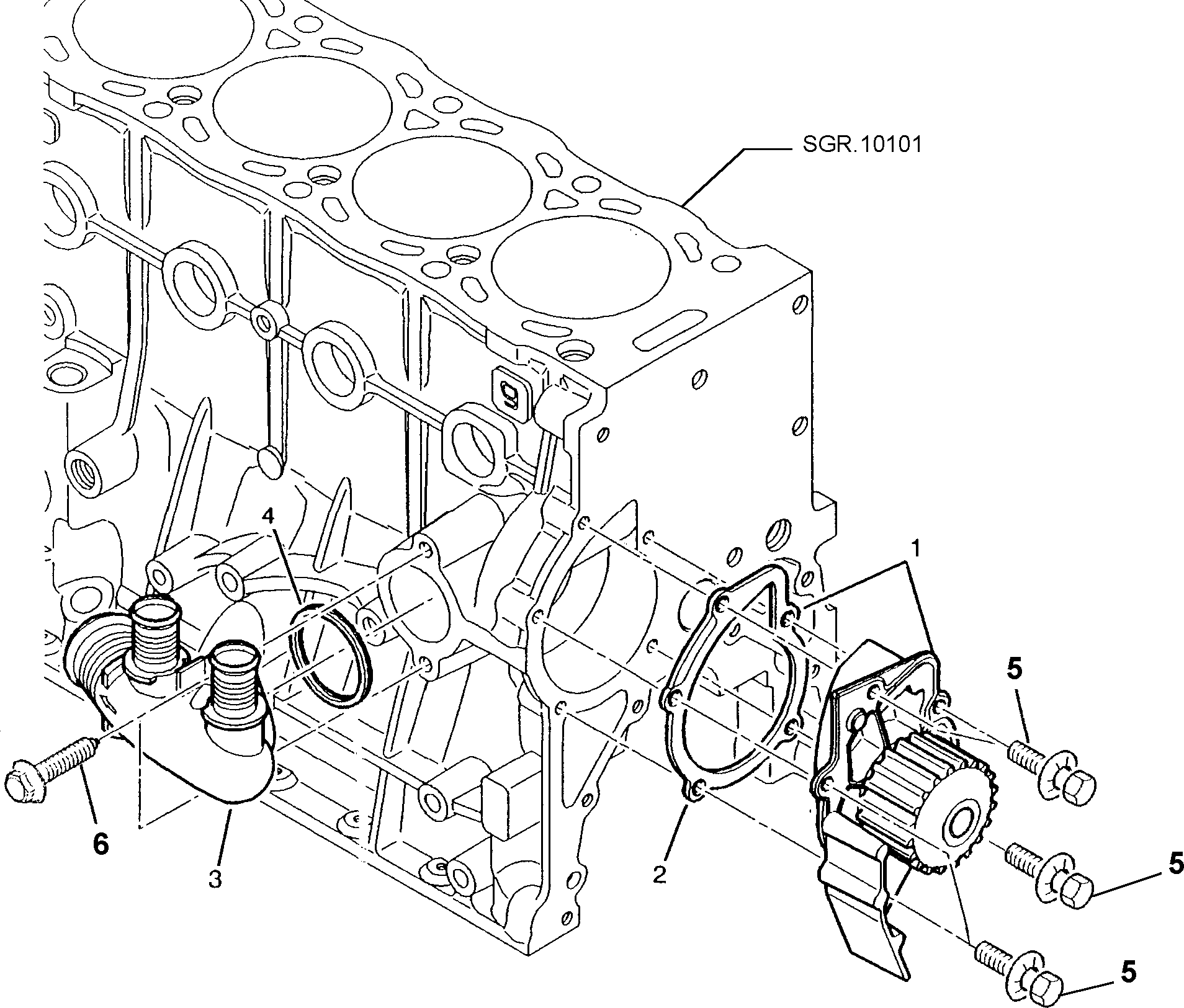 FIAT 1609402380 - Water Pump parts5.com