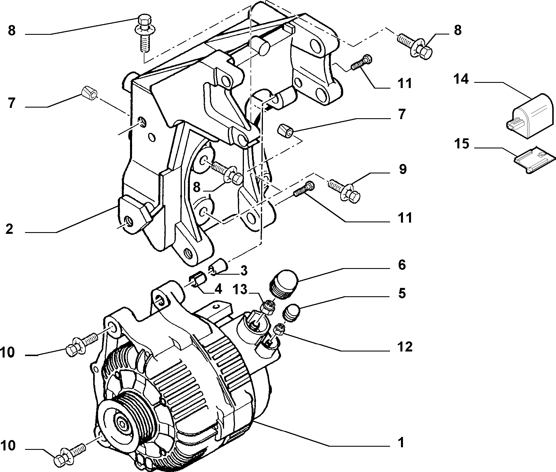 PEUGEOT 9646065480 - Alternador parts5.com