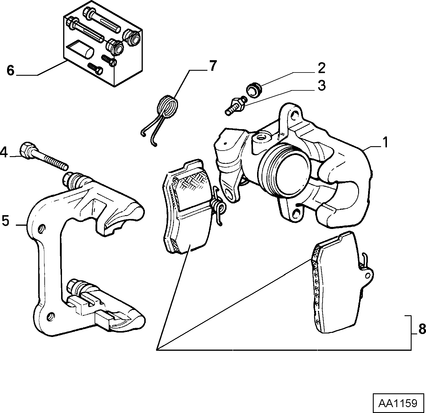 FIAT 9404252328 - Fékbetétkészlet, tárcsafék parts5.com