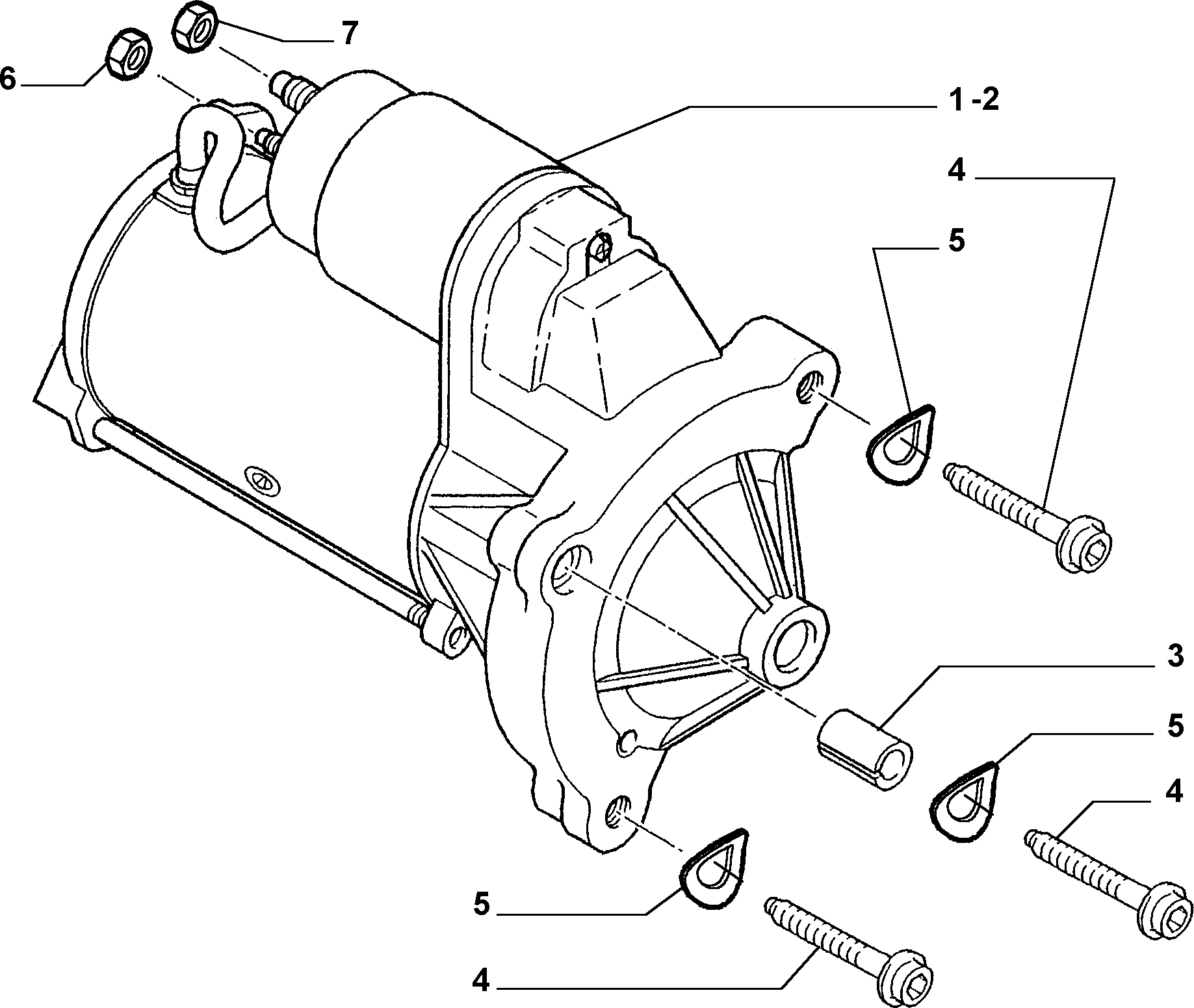 FIAT 9635659780 - Önindító parts5.com