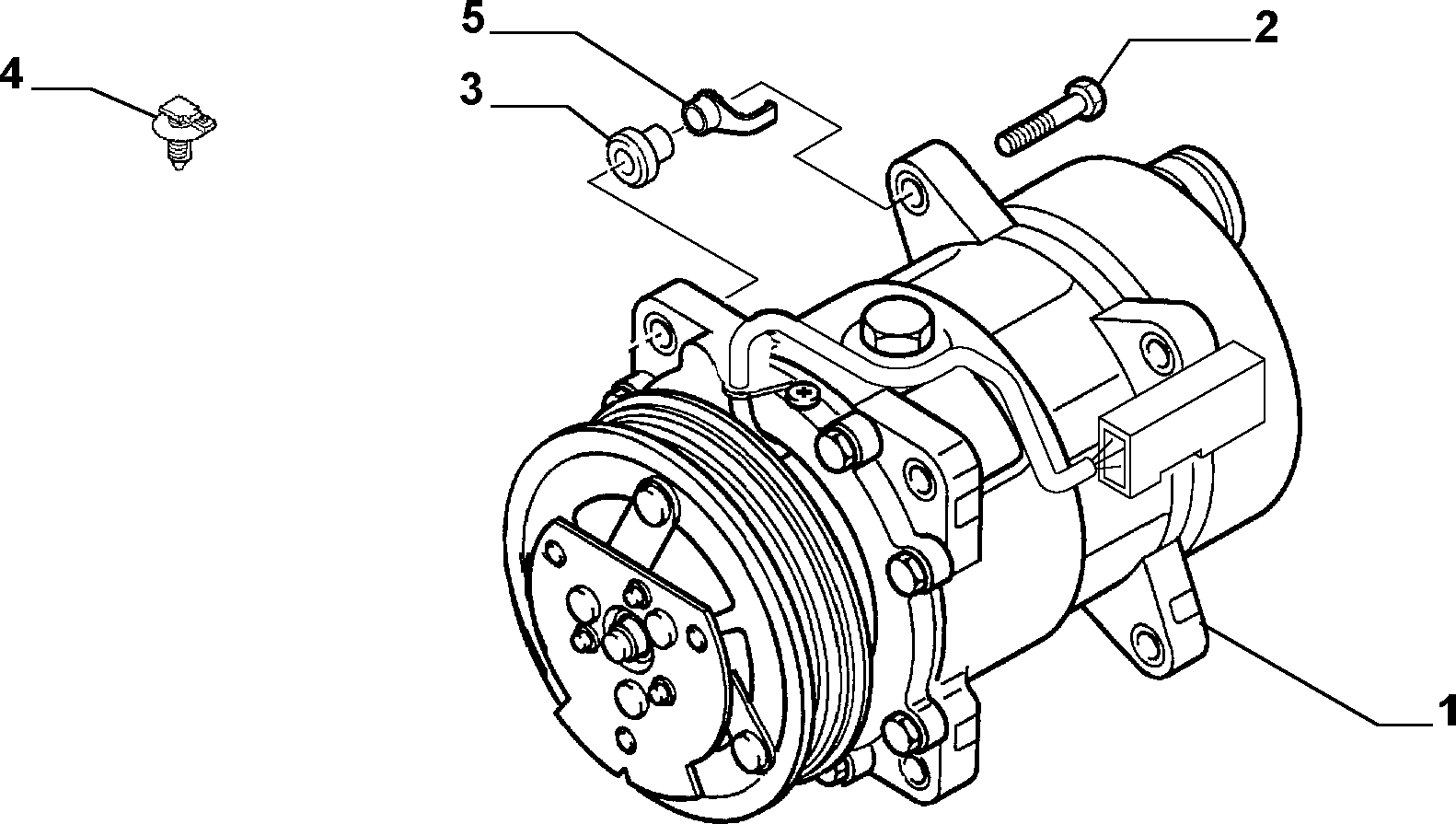 Lancia 9639109580 - Kompresor klimatizácie parts5.com