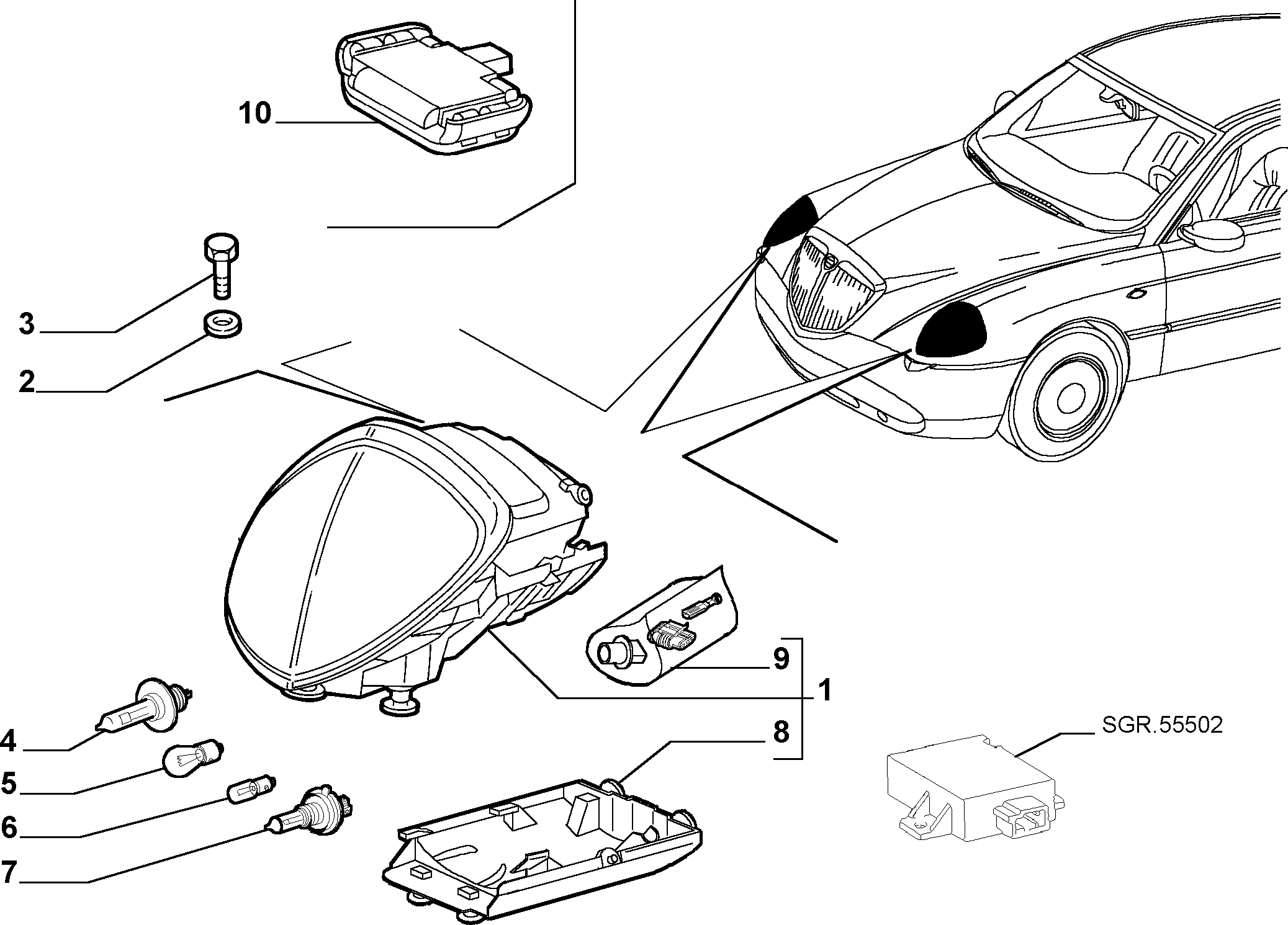 FIAT 14145090 - Ampul, dönüş farı parts5.com