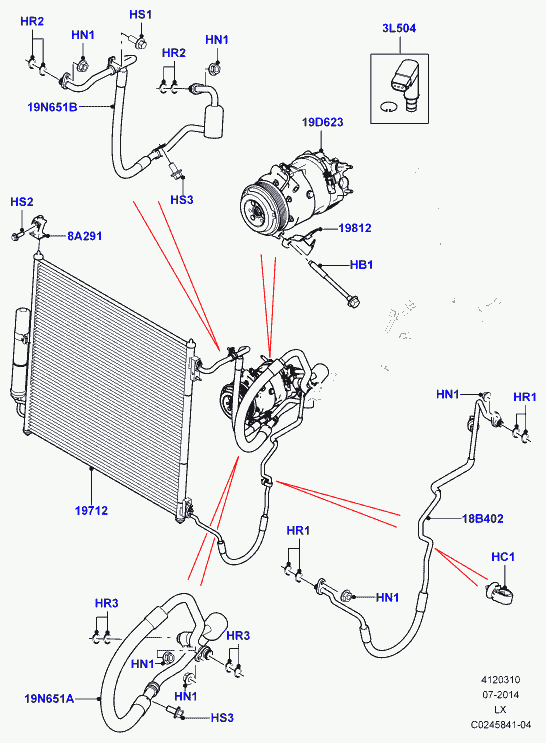 Land Rover LR054871 - Gasket, intake manifold parts5.com