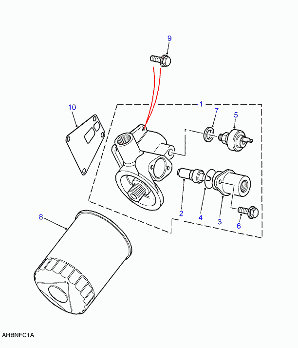 Rover ERR 3340 - Olejový filtr parts5.com