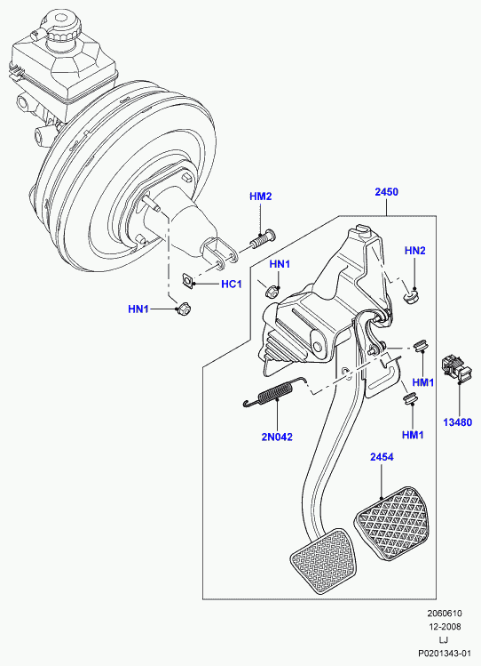 Land Rover XKB000022 - Stikalo zavorne luci parts5.com