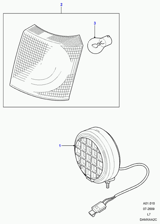 Land Rover 606178 - Žárovka, koncové mlhové světlo parts5.com