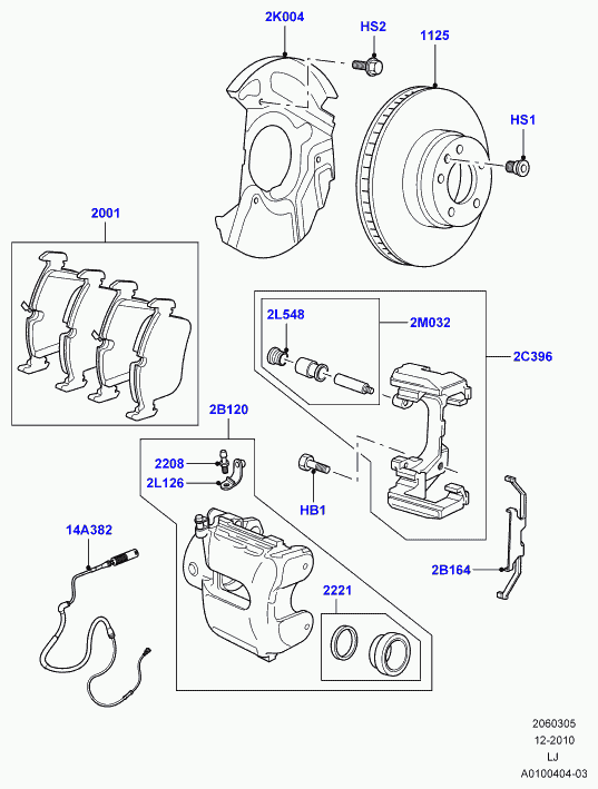 Rover SYH000090 - Komplet vodećih čahura, kočno sedlo parts5.com