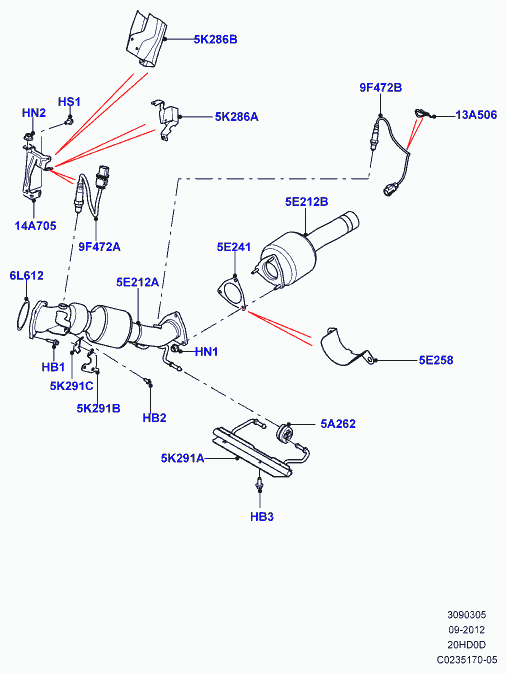 Land Rover LR028931 - Sonda Lambda parts5.com