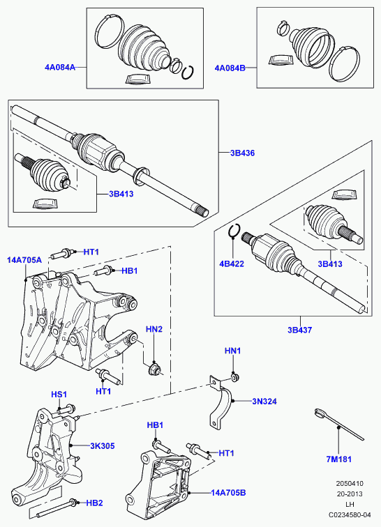 Land Rover LR025066 - Manžetna, pogonsko vratilo parts5.com