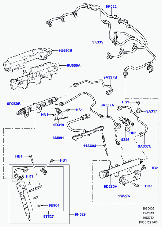 Land Rover LR032818 - Τσιμούχα, υποδοχή του μπεκ parts5.com