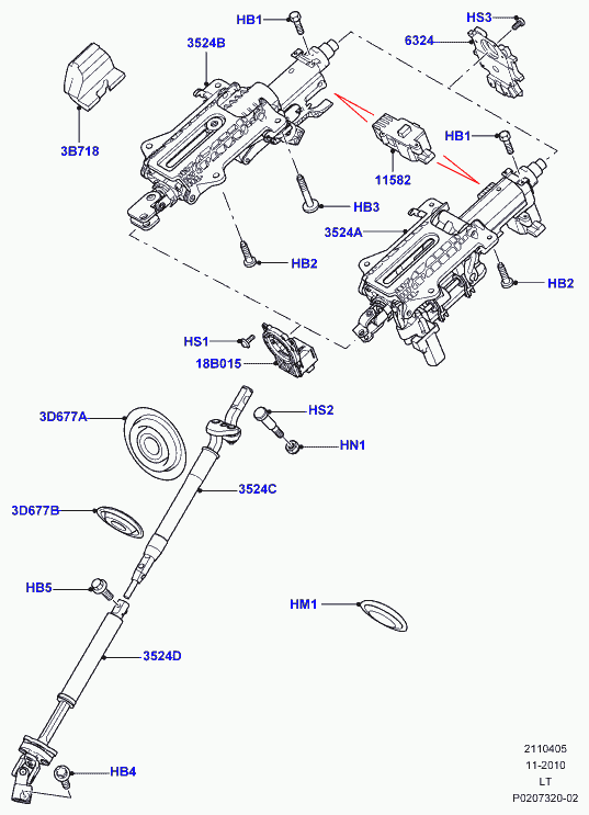 Land Rover QMN500250 - Articulatie, arbore de directie parts5.com