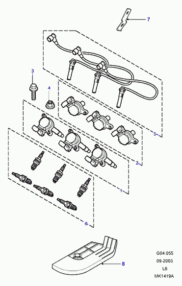 Land Rover NLP000020L - Свеча зажигания parts5.com