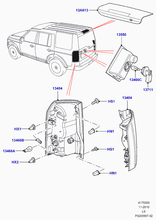 Land Rover LR000863 - Žarulja, svjetlo za dnevnu vožnju parts5.com