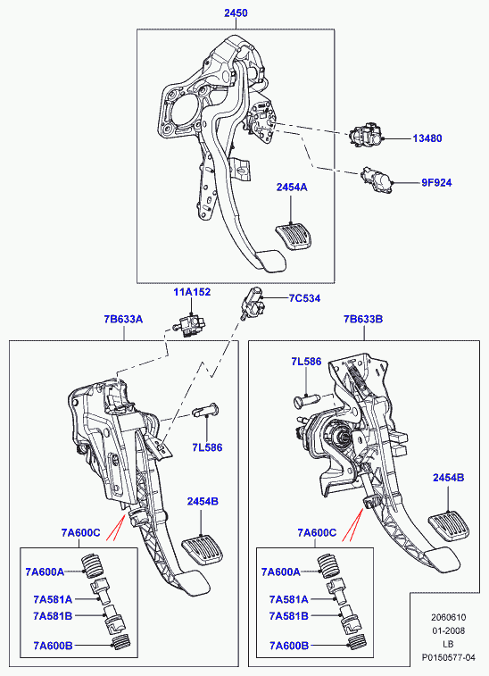 Land Rover LR003563 - Comutator, actionare ambreiaj (Tempomat) parts5.com