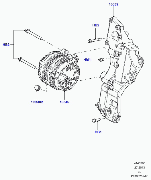 Land Rover LR 002899 - Alternátor parts5.com