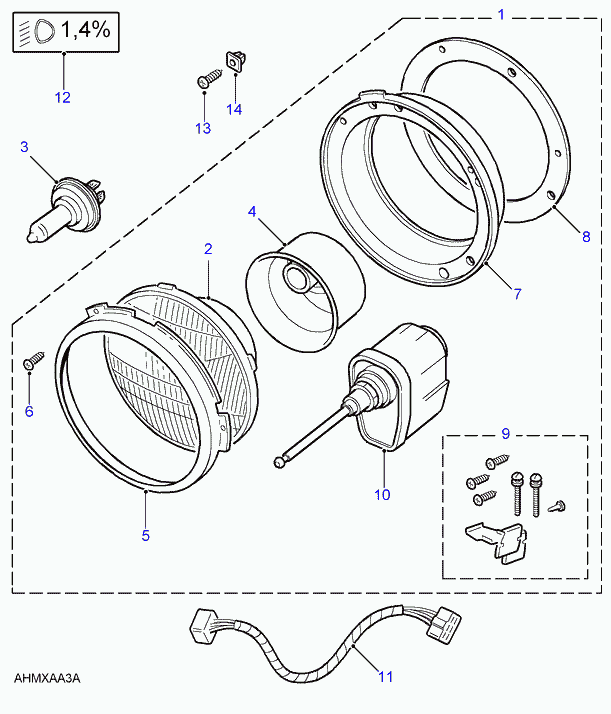 Land Rover 589783 - Bulb, fog light parts5.com