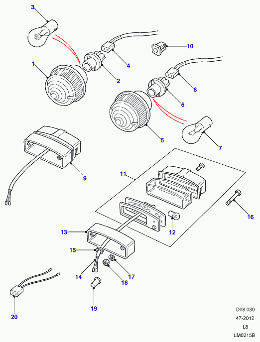 Land Rover 575312 - Glühlampe, Blink / Begrenzungsleuchte parts5.com