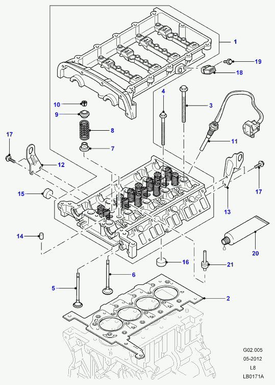 Land Rover LR010534 - Sensor, temperatura del refrigerante parts5.com