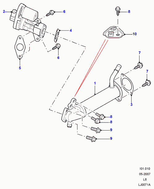 Land Rover LR006650 - Válvula EGR parts5.com