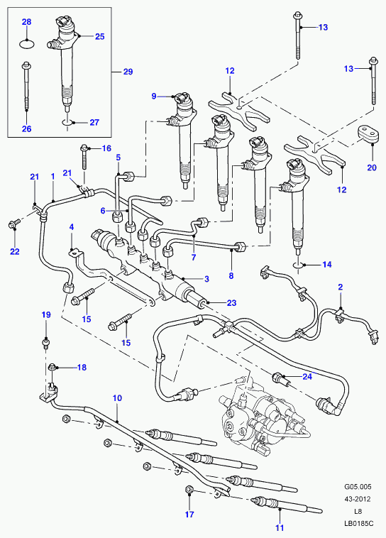 Land Rover LR004377 - Glow Plug parts5.com