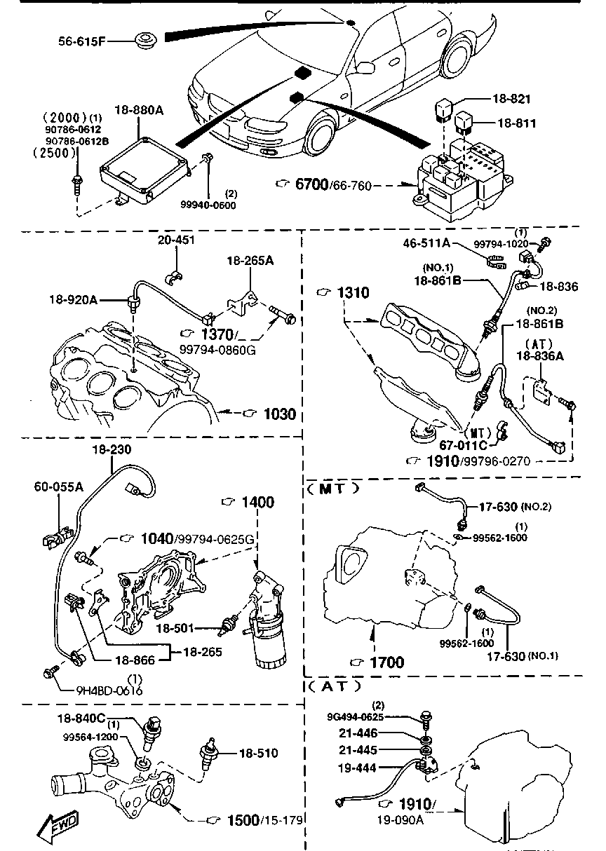 MAZDA FS11-18-50X - Sensor, Öldruck parts5.com