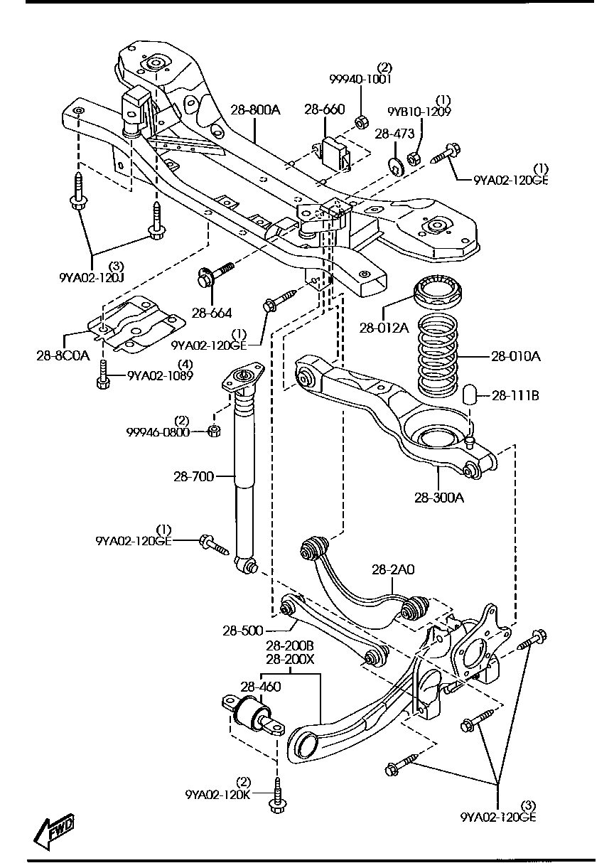 FORD BP4K-28-C10B - Ψαλίδι, ανάρτηση τροχών parts5.com