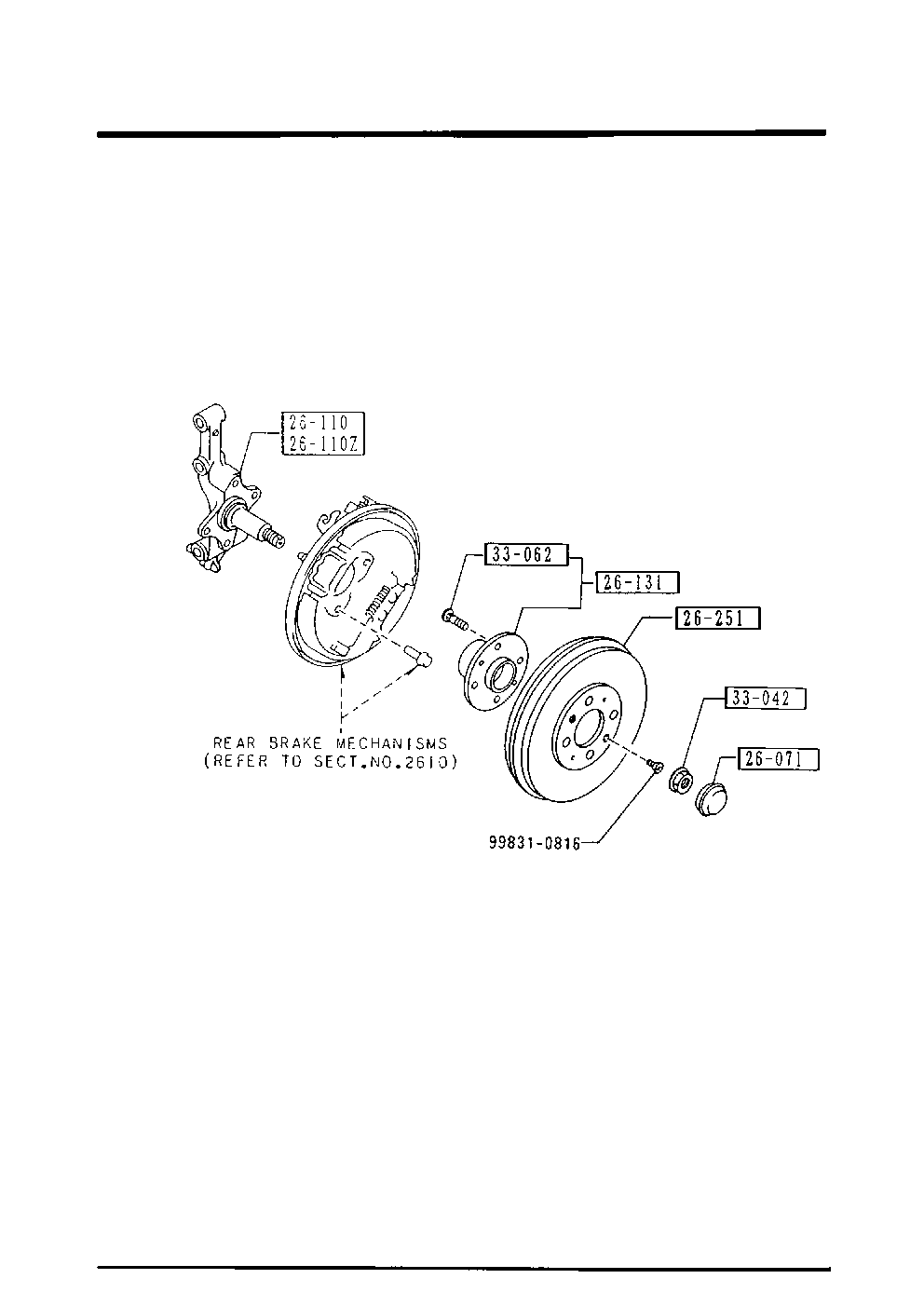 MAZDA 99831-0816 - Βίδα, δισκόπλακα parts5.com