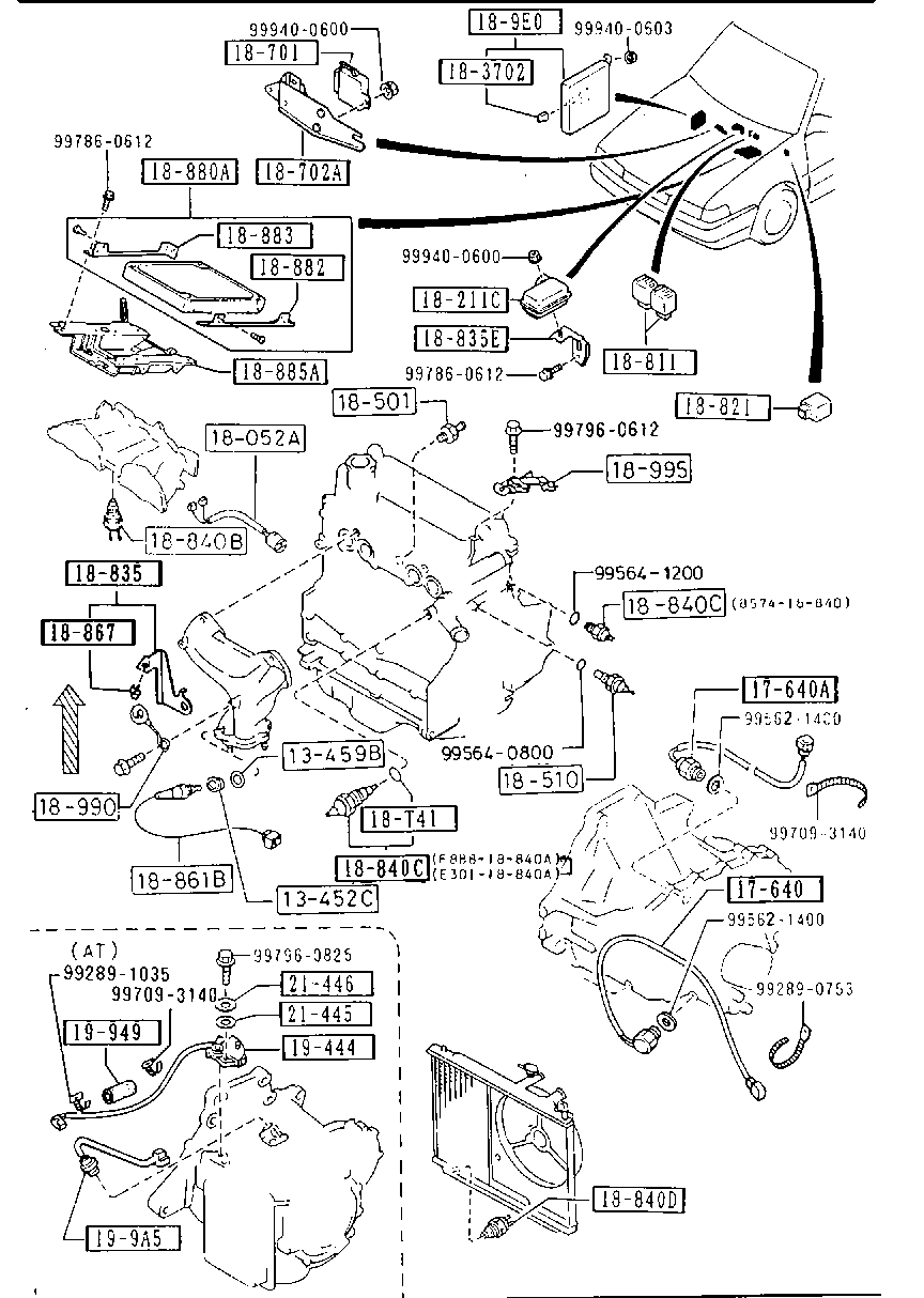 MAZDA F201-18-861 A - Lambda sonda parts5.com